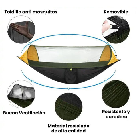 Relax® Hamaca Ultra Resistente - Con mosquitero